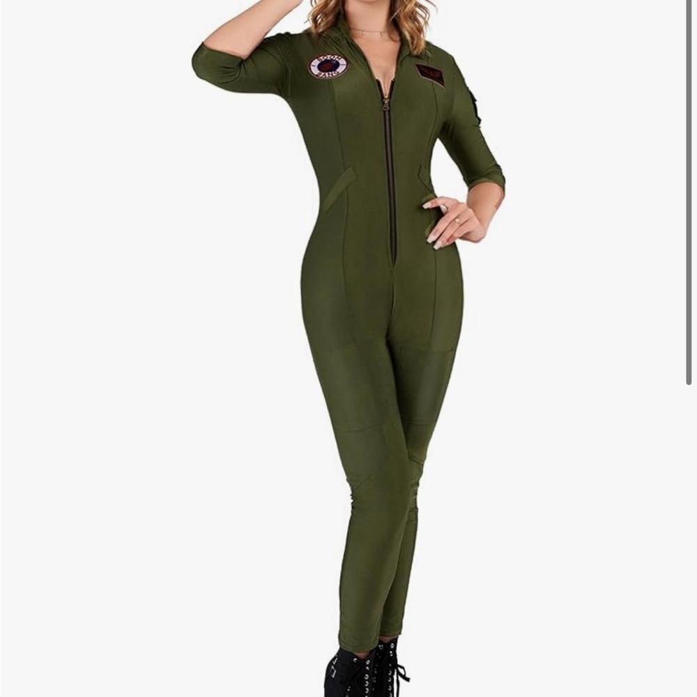 Women’s top gun pilot costume size small